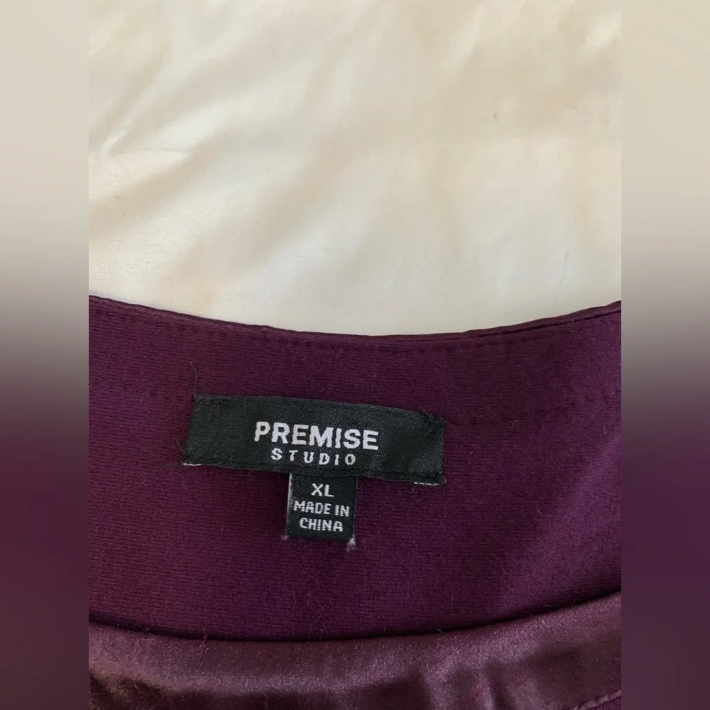 Premise Women's Long Sleeve Top in Deep Purple - Picture 5 of 16
